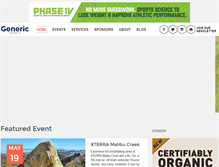 Tablet Screenshot of genericevents.com